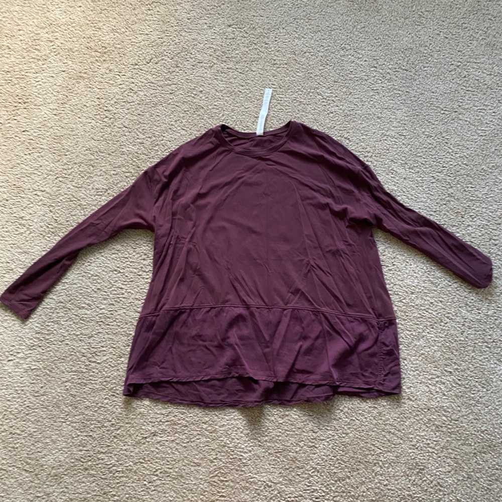 Lululemon Purple Long Sleeve Top w Silk Bottom